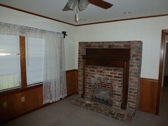 Cozy den with gas fireplace