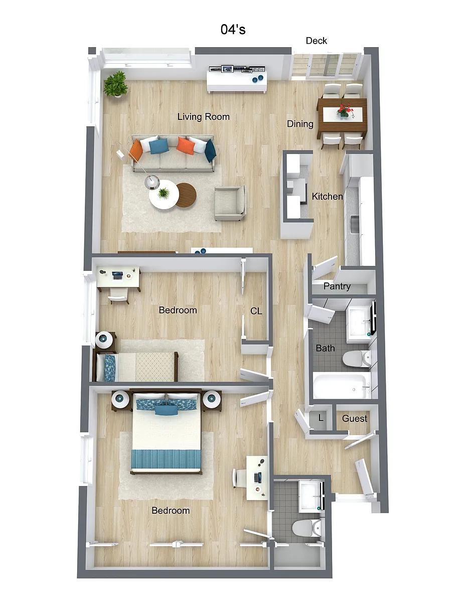 Floor plan 2 Bedroom