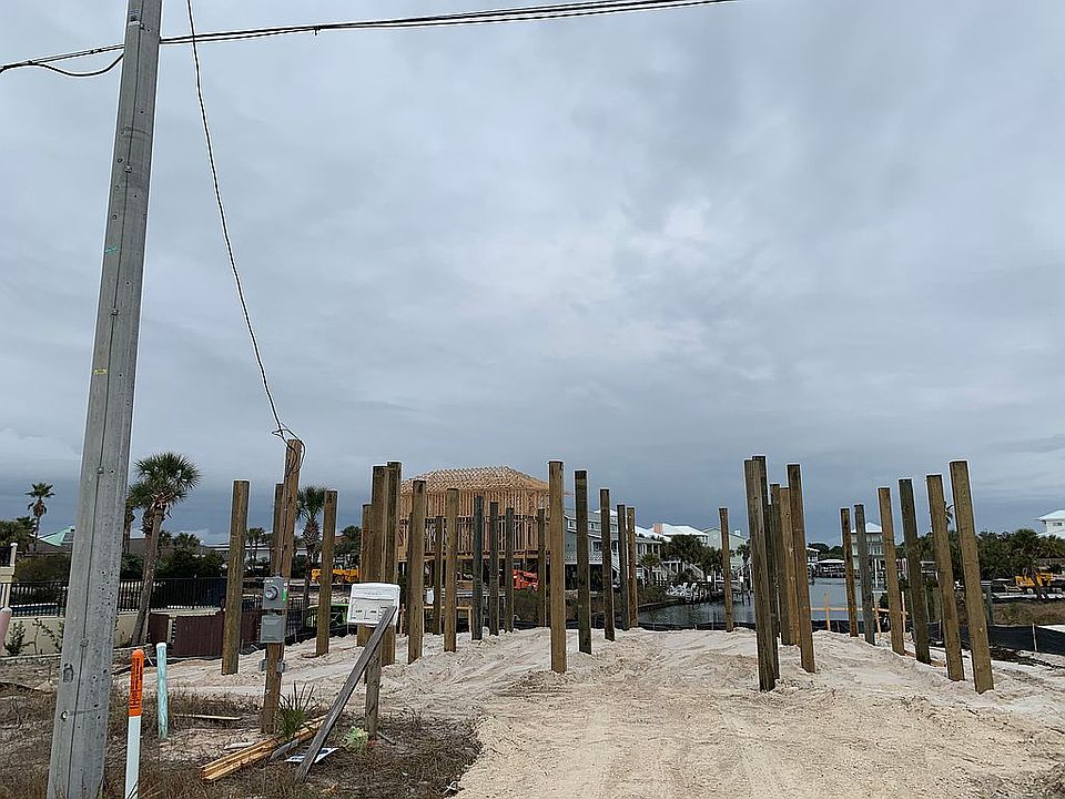 Pilings in the ground! 