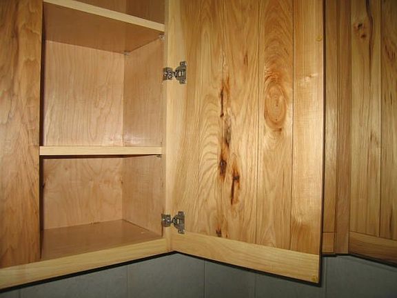 Note the quality of the cabinets & hinges