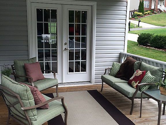 Covered back porch