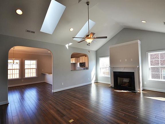 Living Room With Walnut Floors