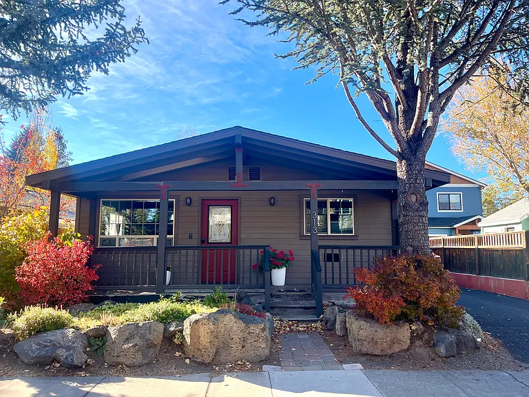 Super cute house with covered front porch