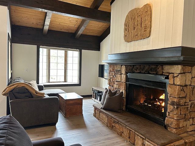 Have morning coffee by the fire