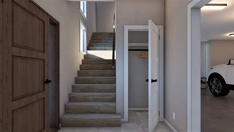 Rendering of the interior entrance to a tonwhome at Lyric Townhomes.