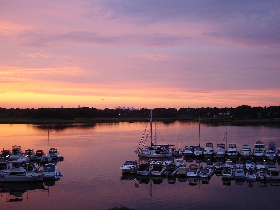 Sunset view from balcony