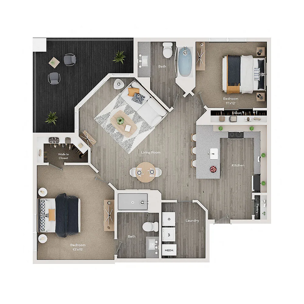 Floor plan C5 - Queen
