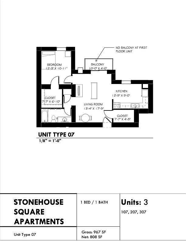 Floor plan 1H