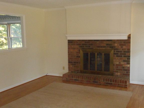 Living room with fireplace