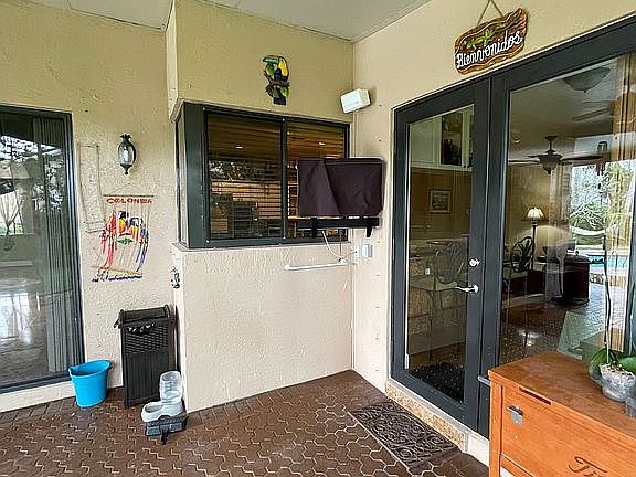 Backyard with TV & Speakers