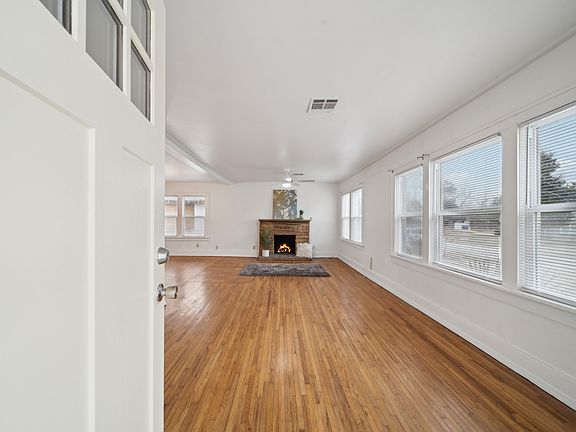 Living room entry from porch