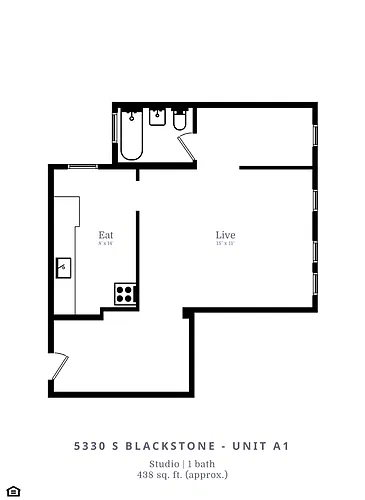 Floor plan Studio (A1)