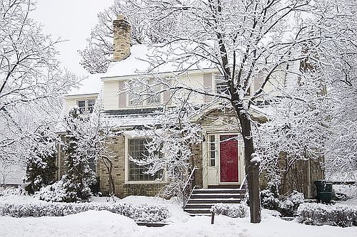 South facade in winter