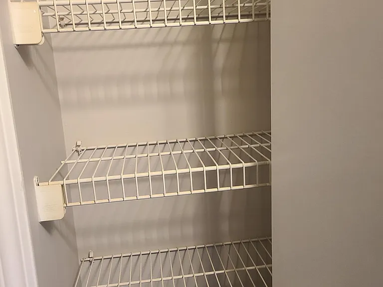 Linen closet in the hallway