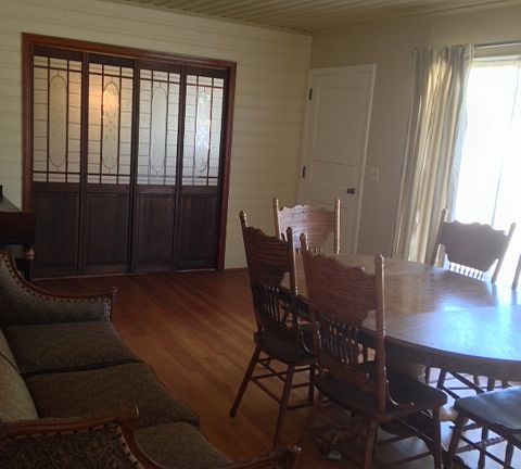 Etched louver doors in LR/DR