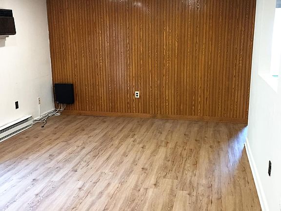 Large Living room (approx 20'x12') with accent wood wall