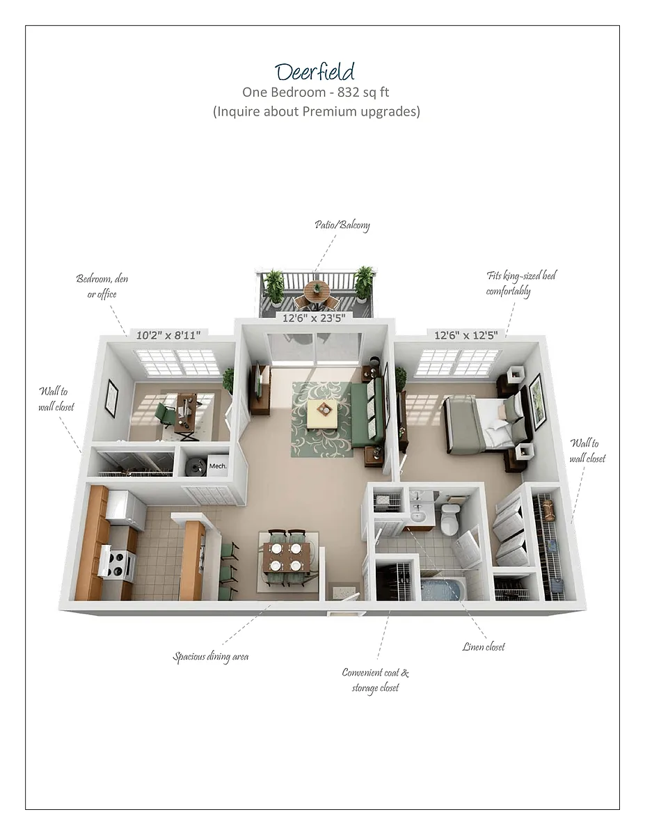 Floor plan Deerfield Premium