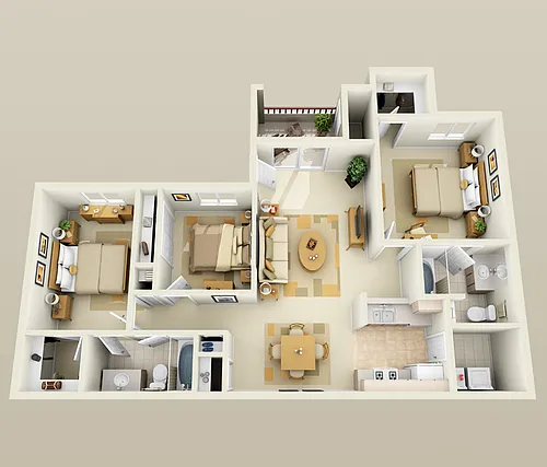Floor plan 3 Bedroom