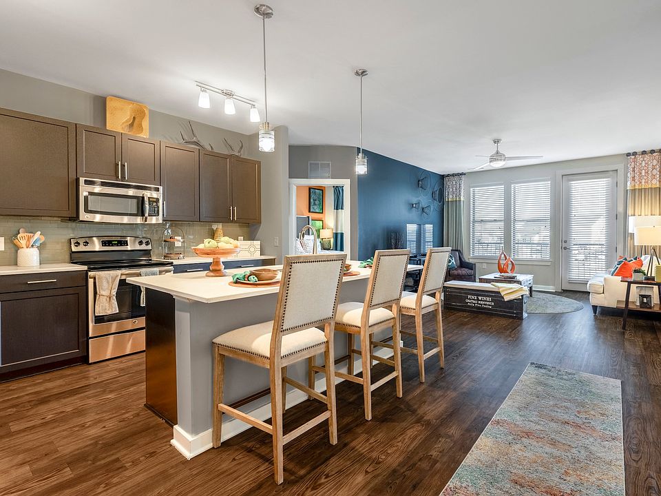 Open-concept kitchen and living room