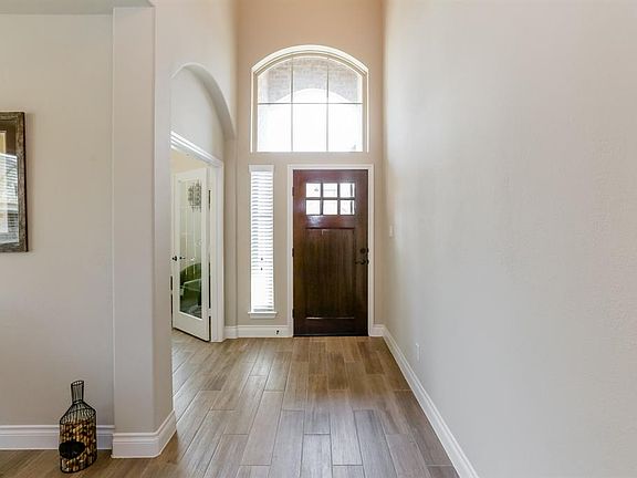 Entry with soaring ceiling