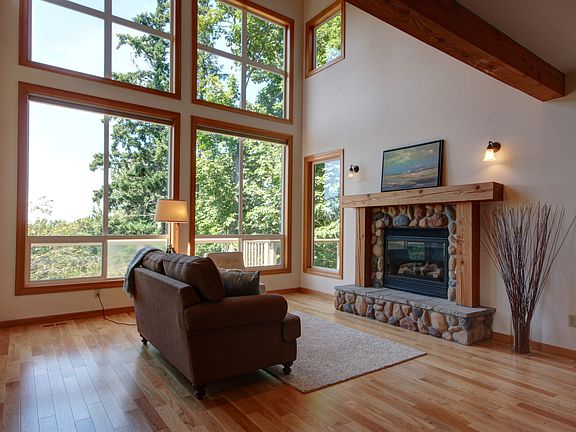 Gas stone fireplace 
