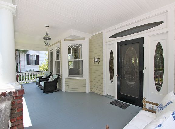 Wide, Shaded front porch