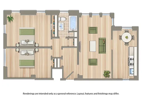 Floor plan 2 Bedroom B
