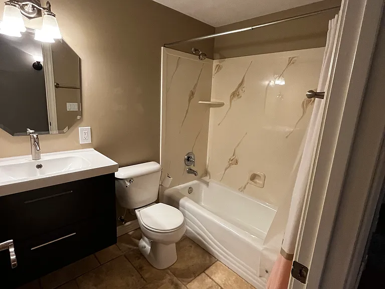 Basement bathroom