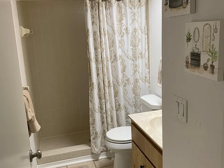 Second bath, beside second bedroom
