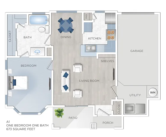 Floor plan A1/ A1B