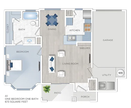 Floor plan A1/ A1B
