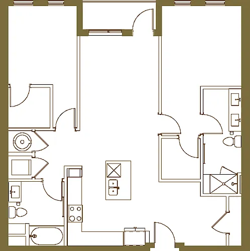 Floor plan 2C