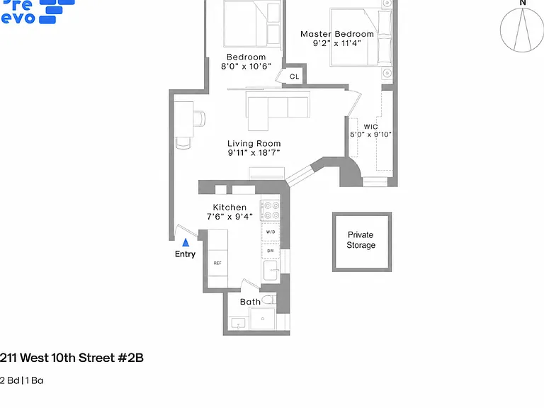 211 W 10th St #2B — Photo 2