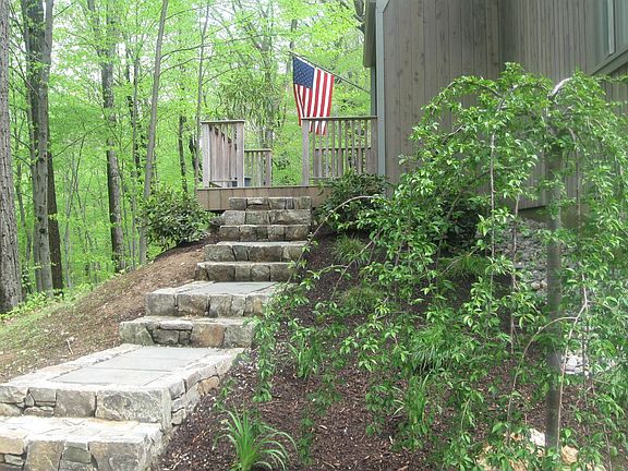 View up front steps