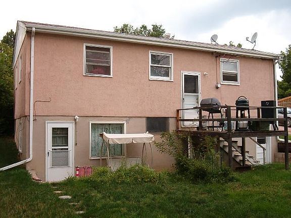 Rear of home. Unit B door bottom left