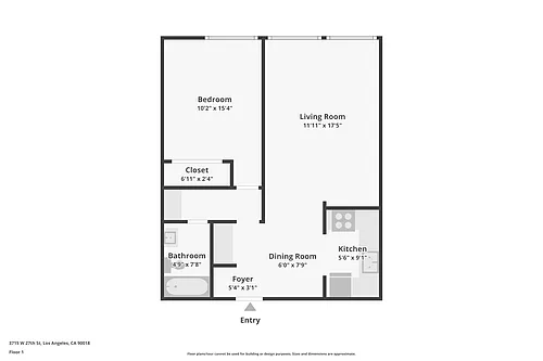 Floor plan 1BD1BA