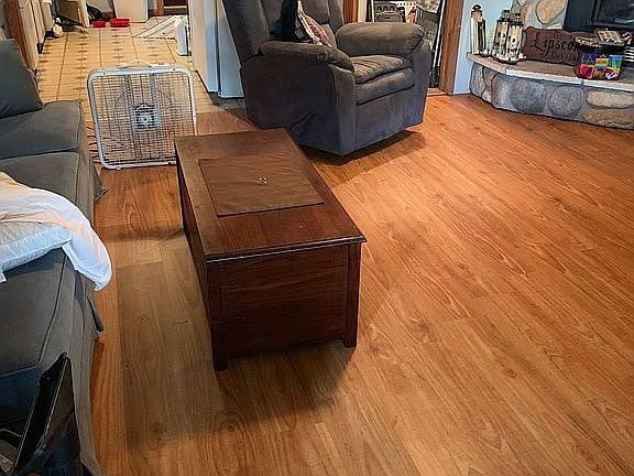 New flooring in living room