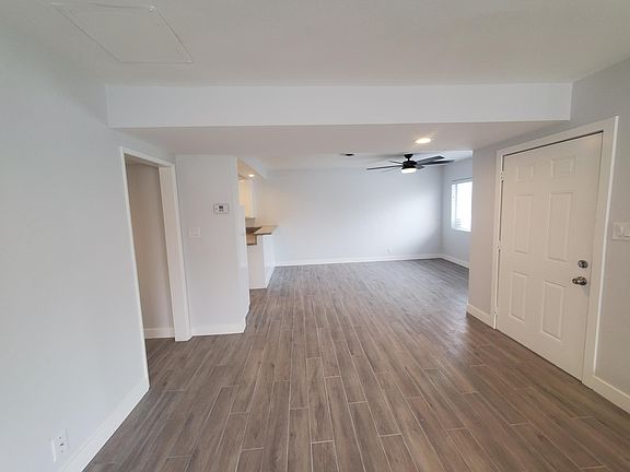 Living room and dining room.