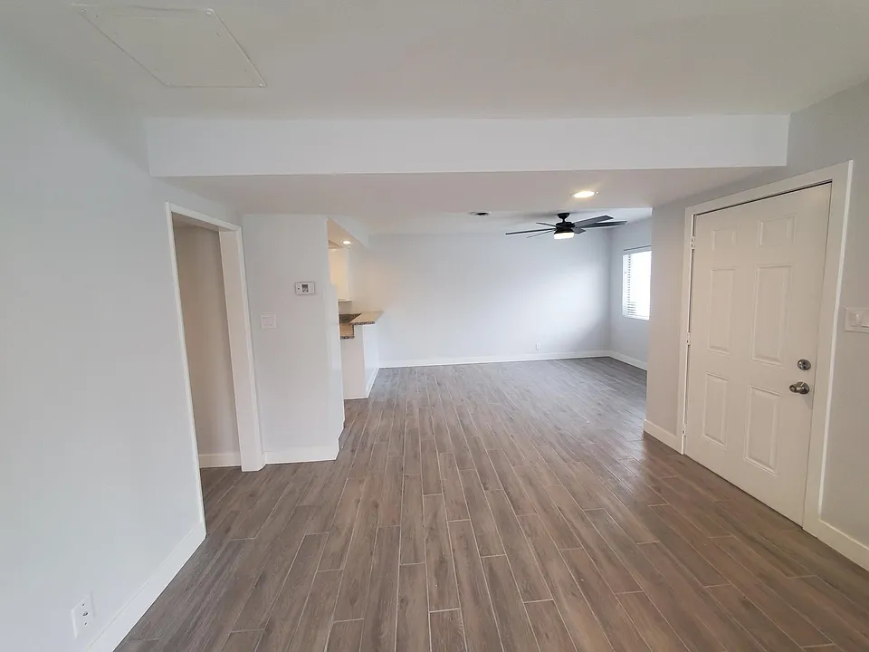 Living room and dining room.