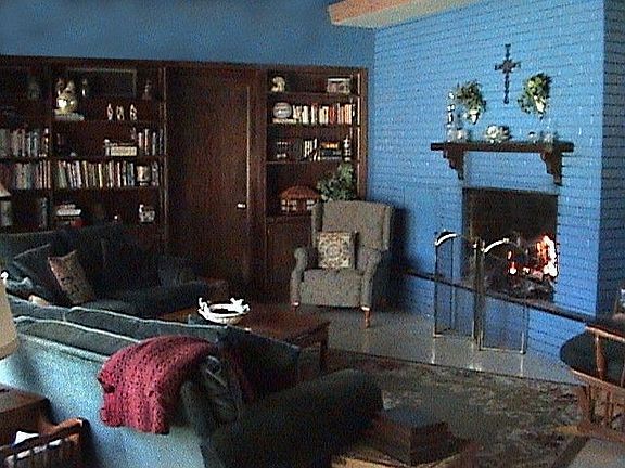 living room fireplace