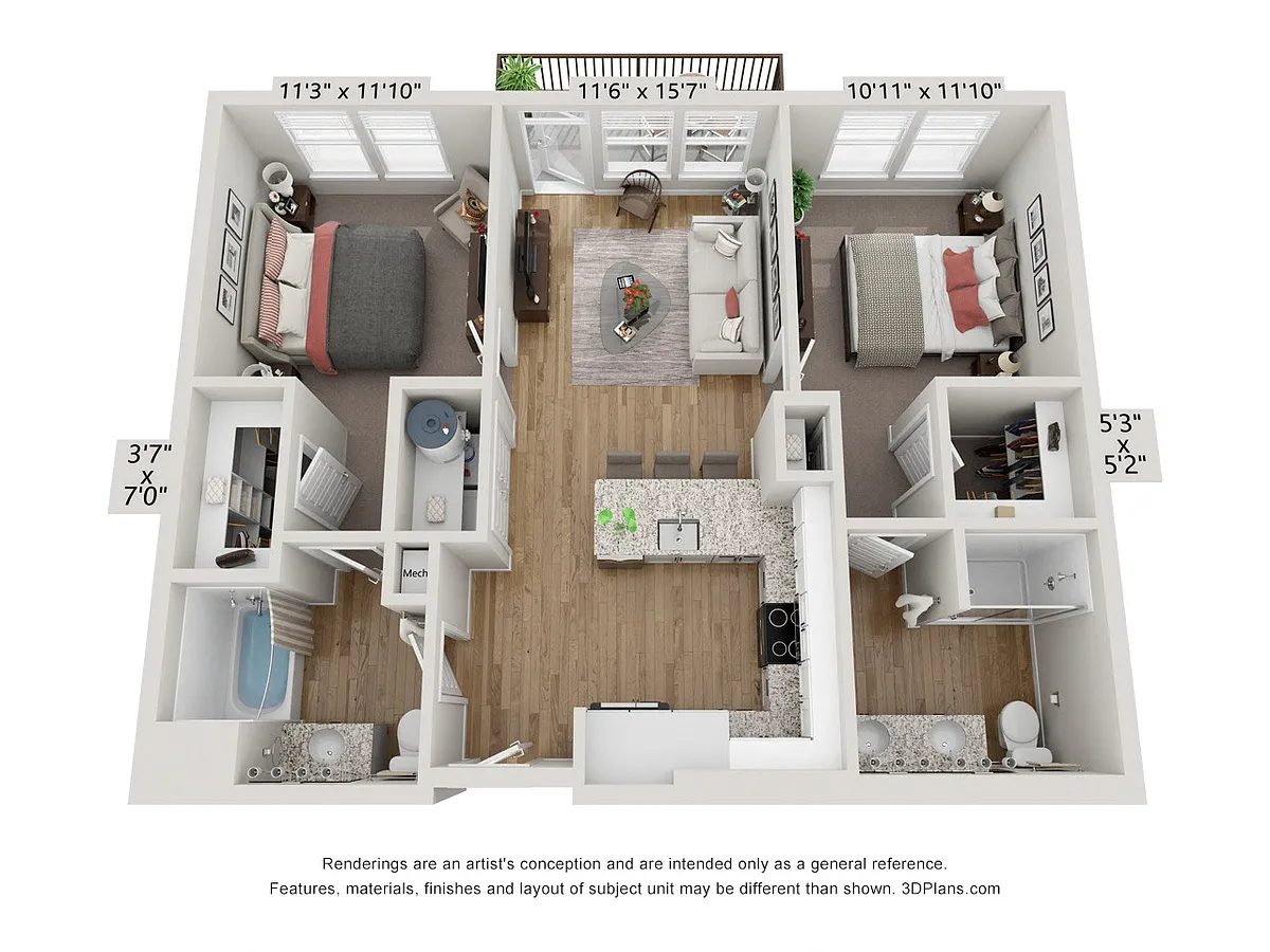 Floor plan B1 - Lagoon