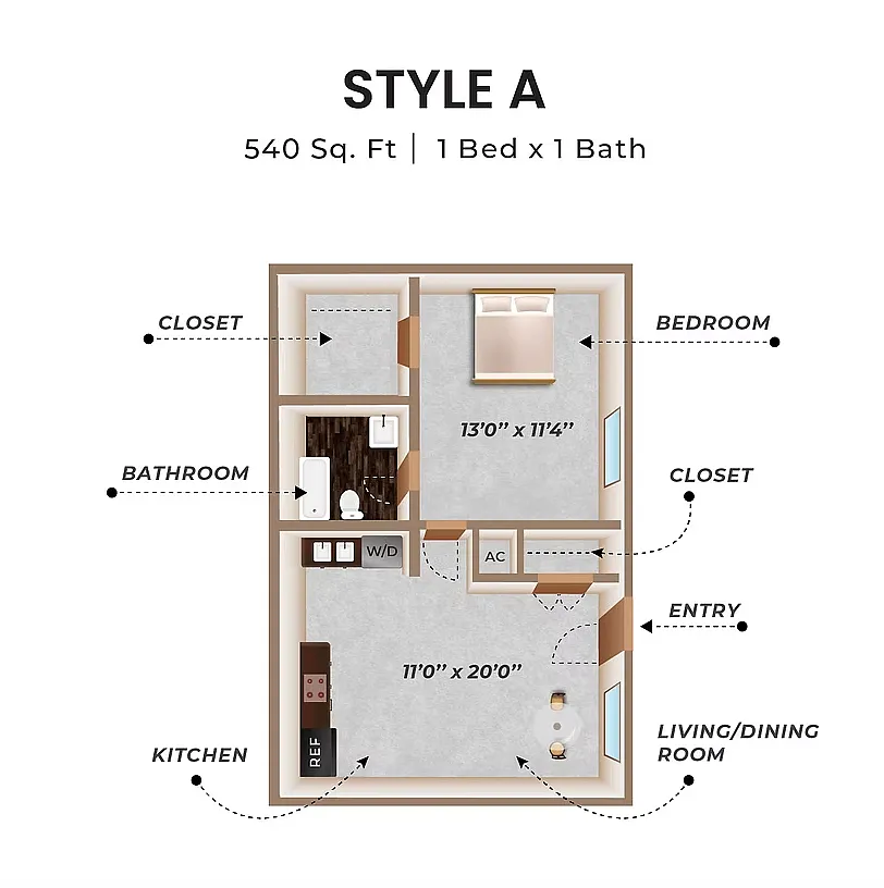 Floor plan Style A