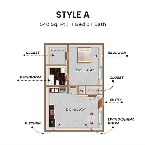 Floor plan Style A