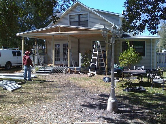 building the porch