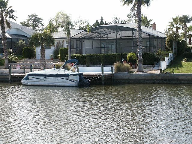 Dock w/Boat in "Backyard"