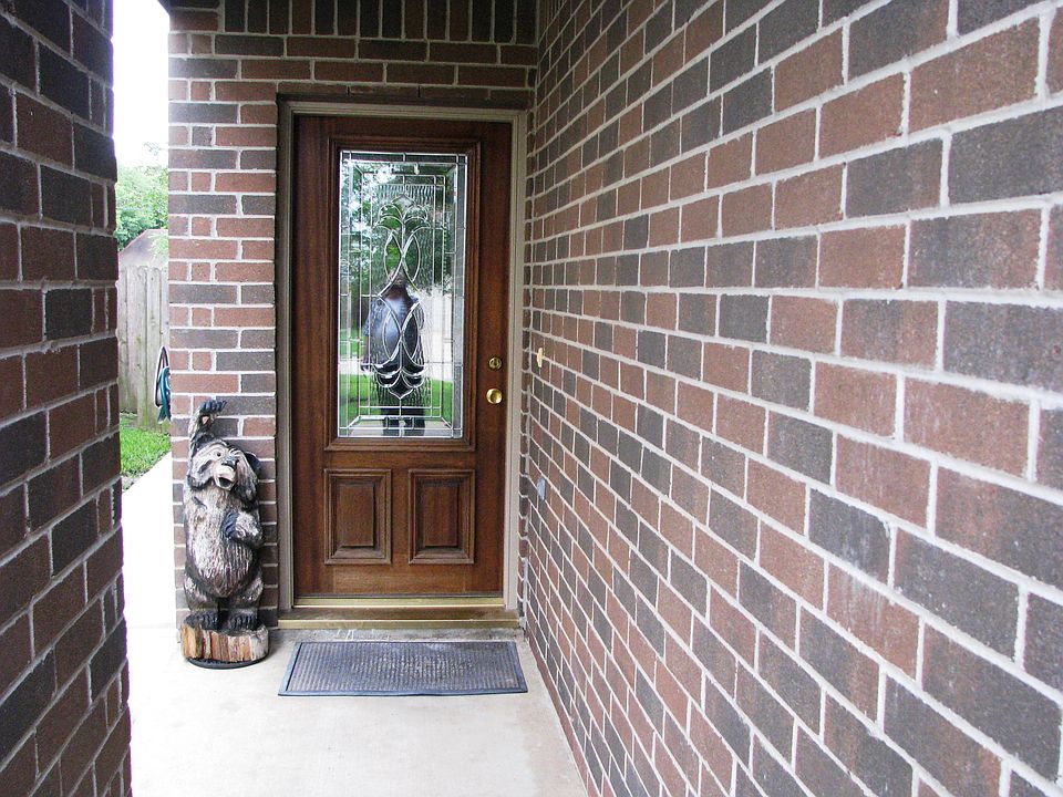 Etched Glass & Oak Door