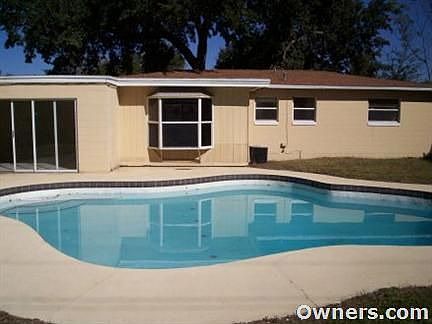 Exterior Back With Pool