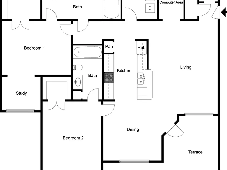Hidalgo floor plan San Miguel