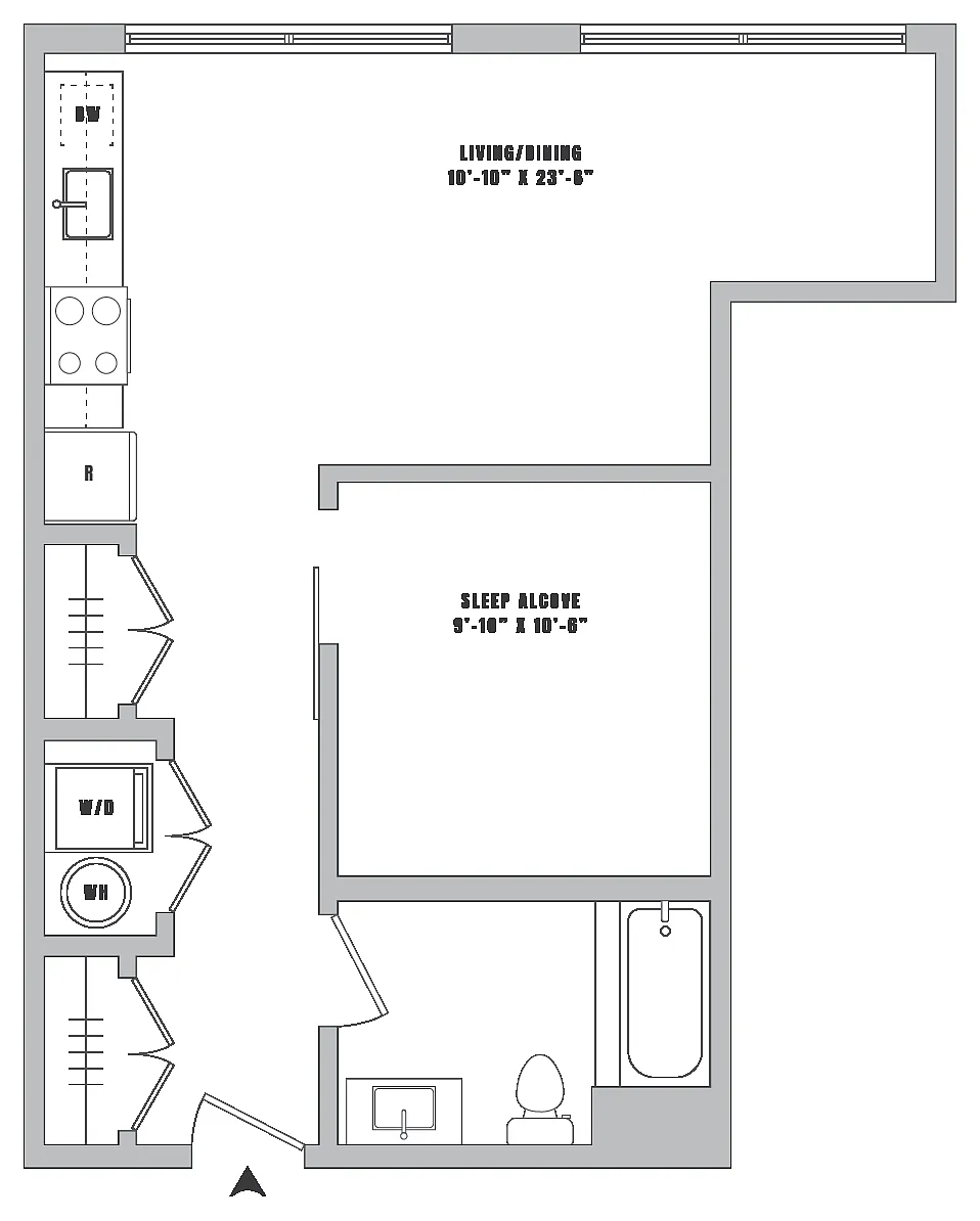 Floor plan Studio-S9