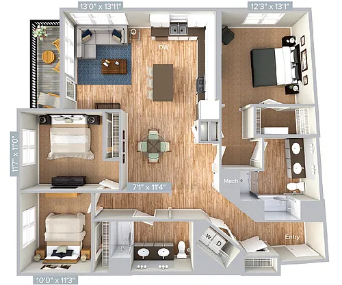 Floor plan C6-1513